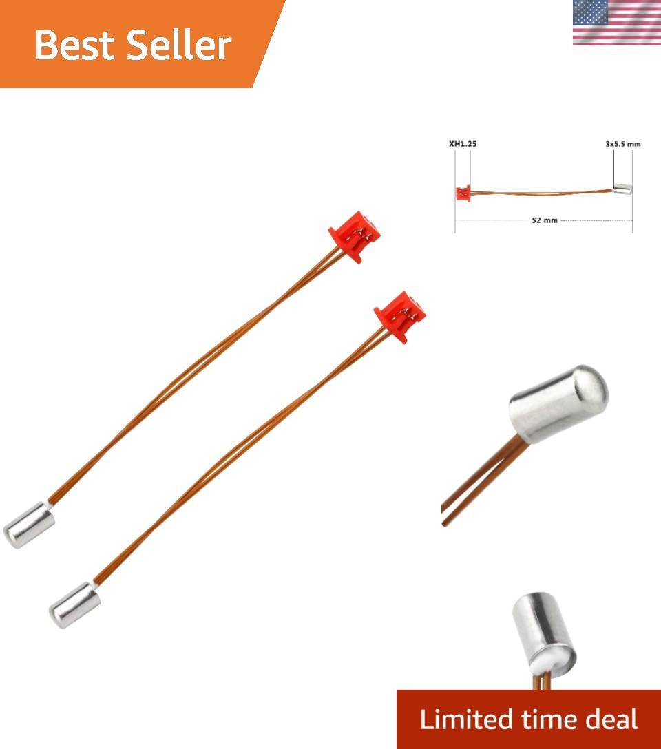 2pcs Sprite Extruder Pro Temperature Sensor High Temperature Pro Thermistor 3...