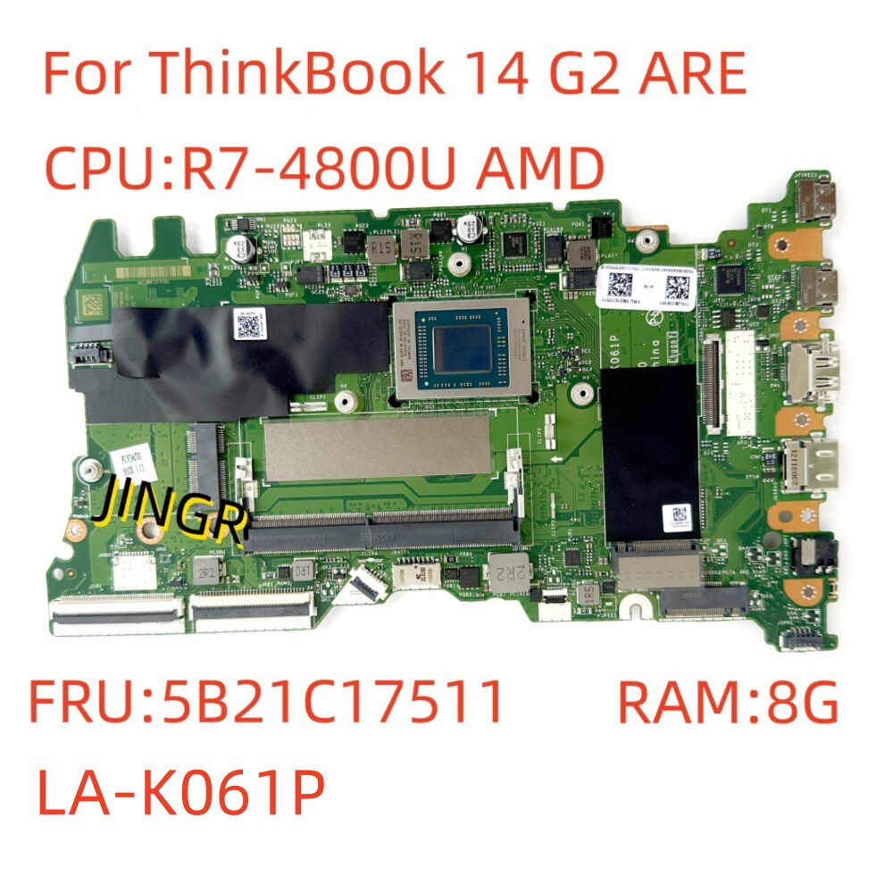 For Lenovo ThinkBook 14 G2 ARE  R7-4800U 8G Motherboard  LA-K061P FRU 5B21C17511