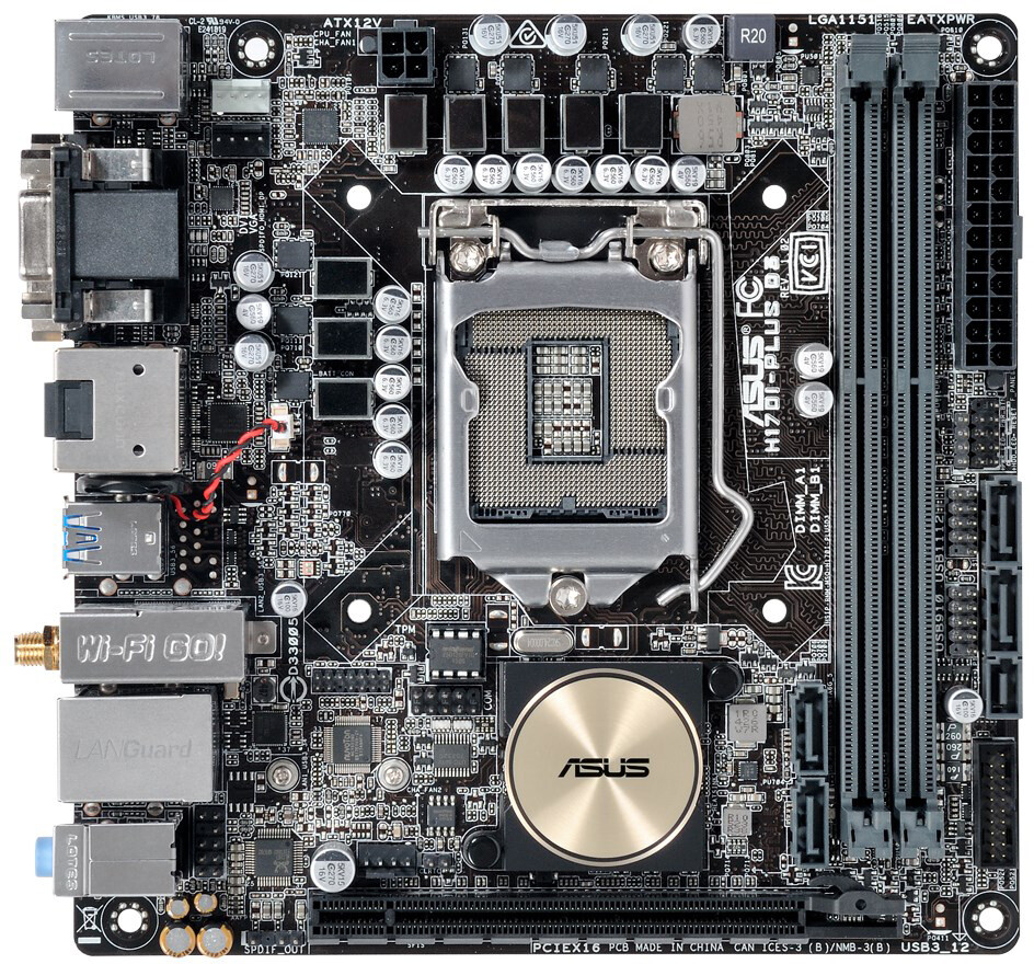 For ASUS H170I-PLUS D3 Motherboard LGA1151 DDR3 Mini-ITX Mainboard