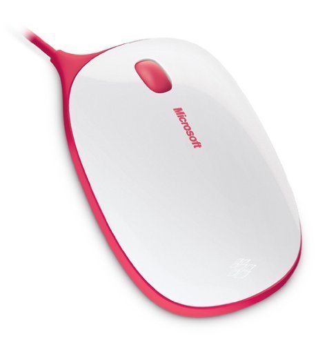  NEW Microsoft USB Express Wired Mouse - Red/White (T2J-00002 )
