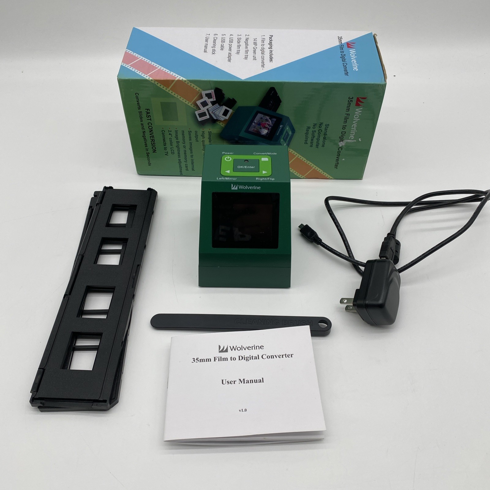 Wolverine 35mm Stand-Alone Film to Digital Converter 14MP Output 2.4" Color LCD