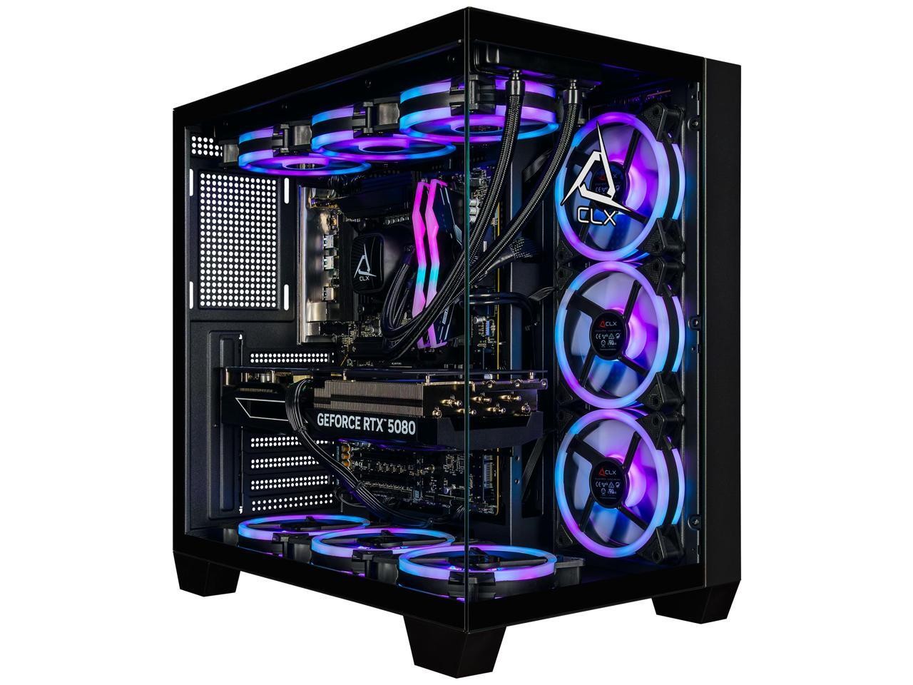 CLX Set Gaming Desktop - Liquid Cooled Intel Core Ultra 9 285K 3.7GHz 24-Core Pr