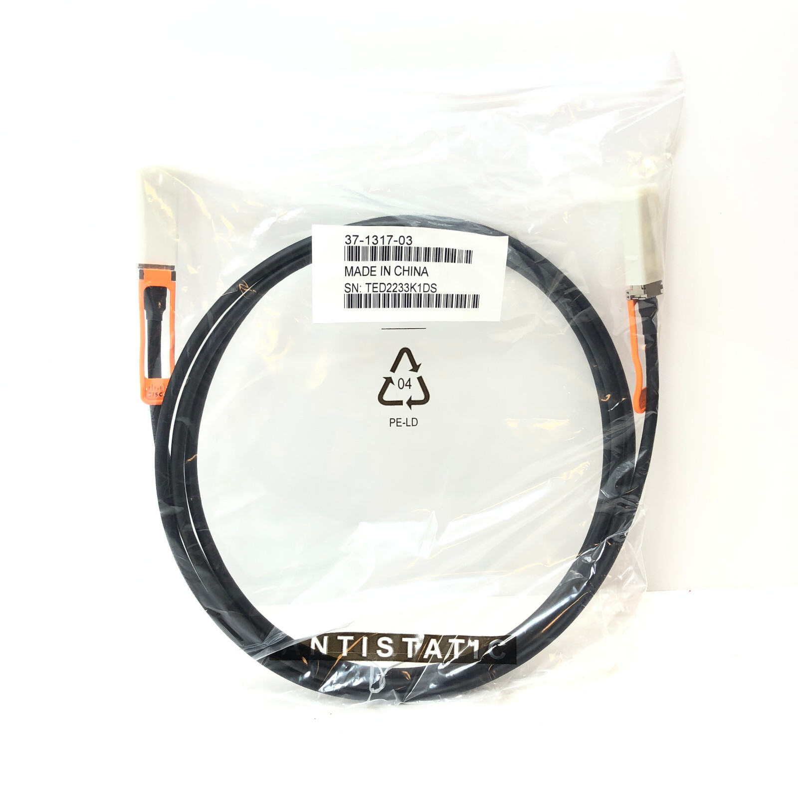 NEW Cisco QSFP-H40G-CU3M 40G 3m Passive Direct Attach Cable 37-1317-03 Genuine