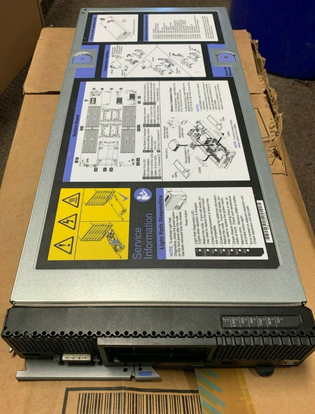 🤩IBM FLEX BLADE 16GB RAM 240 E5-2620 2 GHZ 15MB 6C PROC 2 X 146GB HDD 8737-AC1