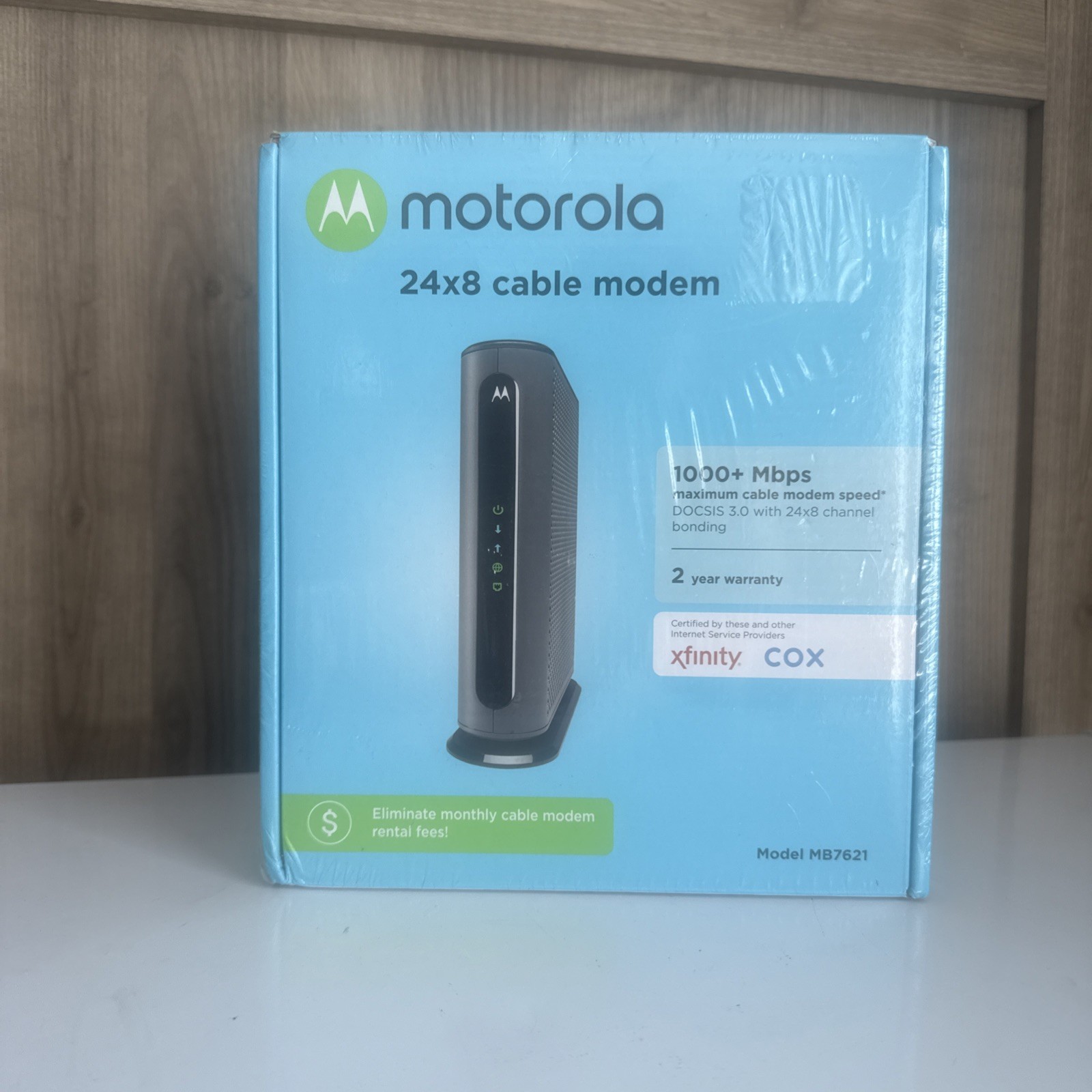 Motorola 24x8 Cable  Modem Model MB7621 DOCSIS 3.0 - New Sealed