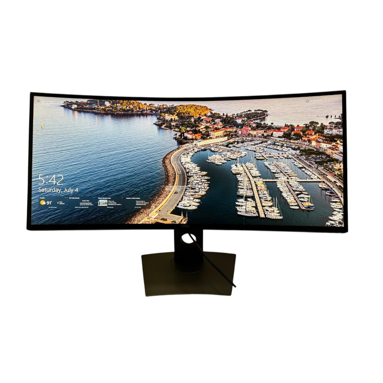 Dell UltraSharp U3417W 34" Curved Ultrawide IPS Monitor 3440x1440 grade B