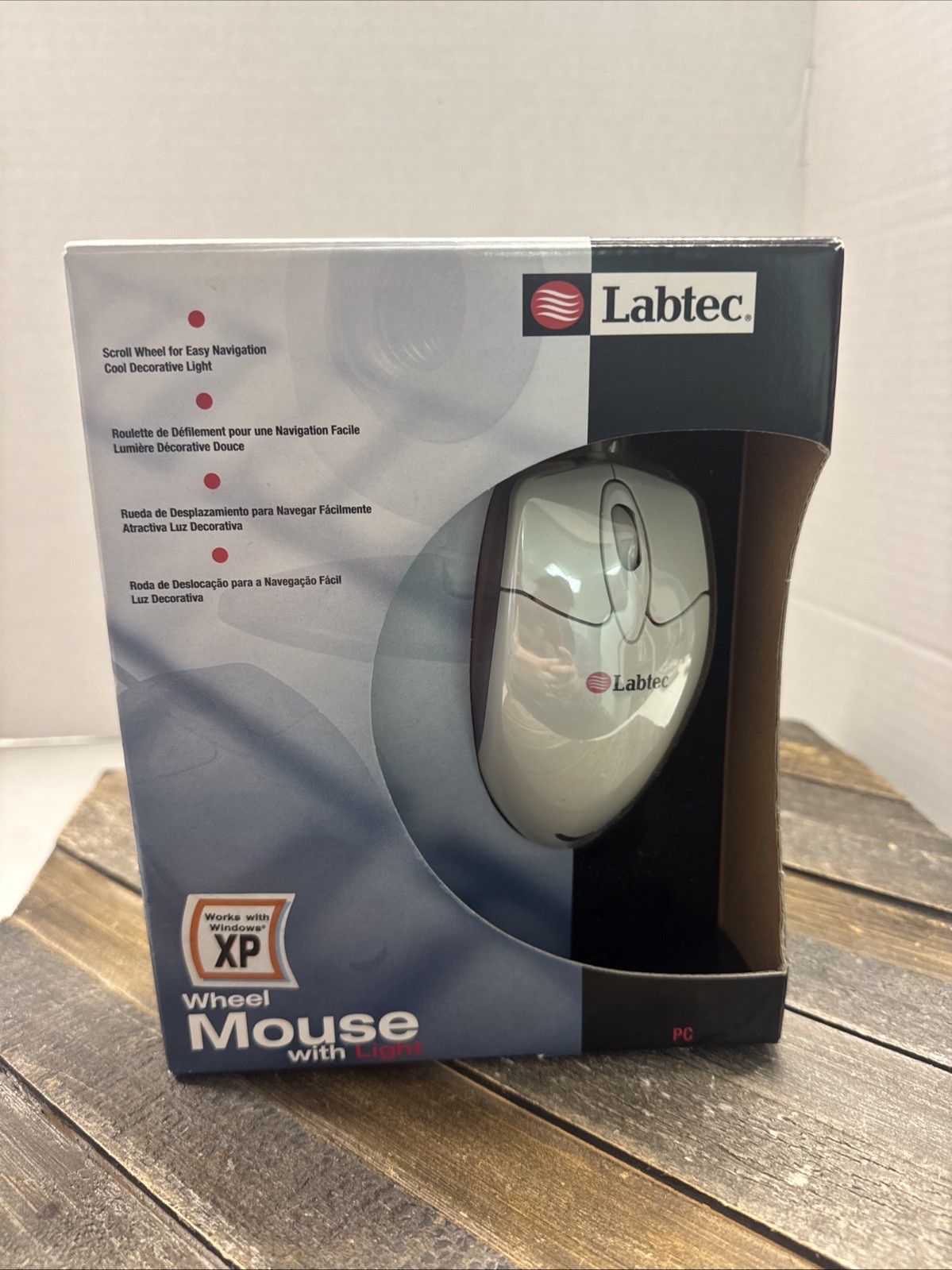 Sealed NIB Labtec Wheel Mouse PS/2 Connection XP Windows 98 99 2000 m15