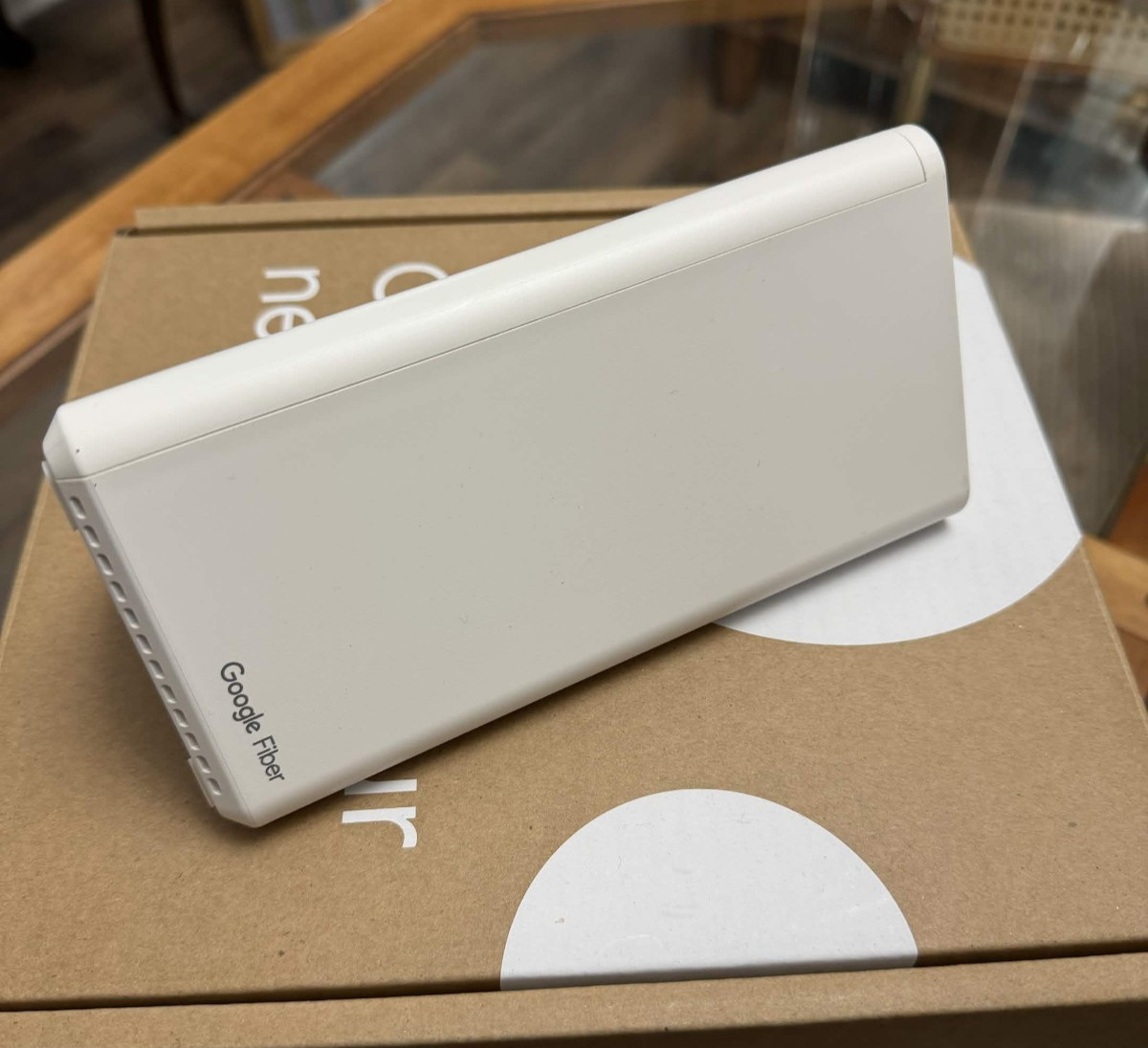 Google Fiber Wi-Fi 6 Mesh Extender (GFEX310) with power cable & ethernet cable