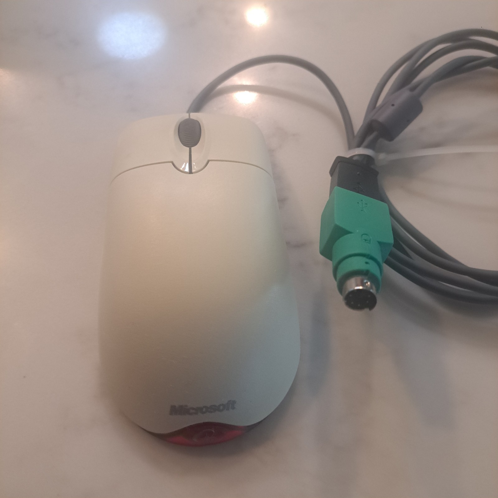 Microsoft Wheel Mouse Optical 1.1A Black USB/PS2  Wired Retro Gaming Mouse