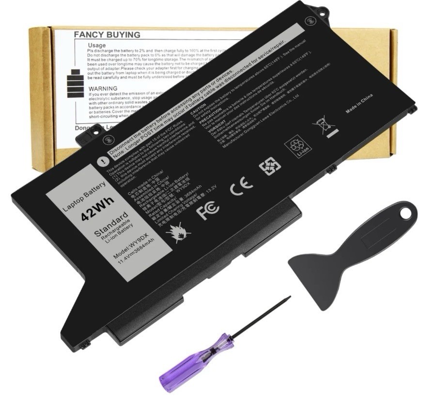 Open Box , 42Wh WY9DX Battery Replacement for Dell Latitude 14 5420 15 5520 Prec