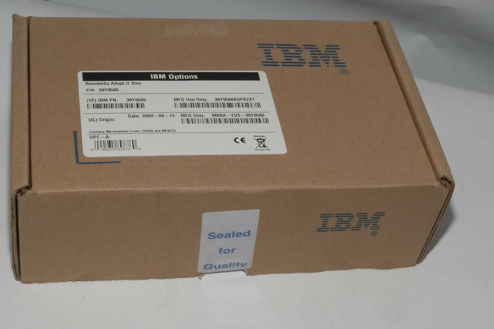 NEW-SEALED BOX- IBM 39Y9566 INTERPOSER REMOTE SUPERVISOR ADAPTOR II SL 13N0752