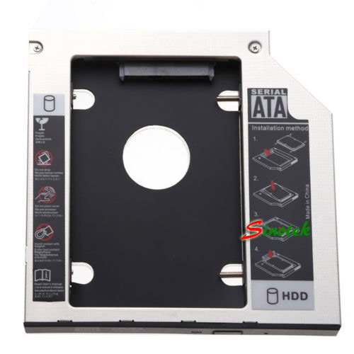 9.5mm SATA TO SATA 2ND UNIVERSAL HDD Tray caddy for Sony ASUS ACER HP DELL BENQ