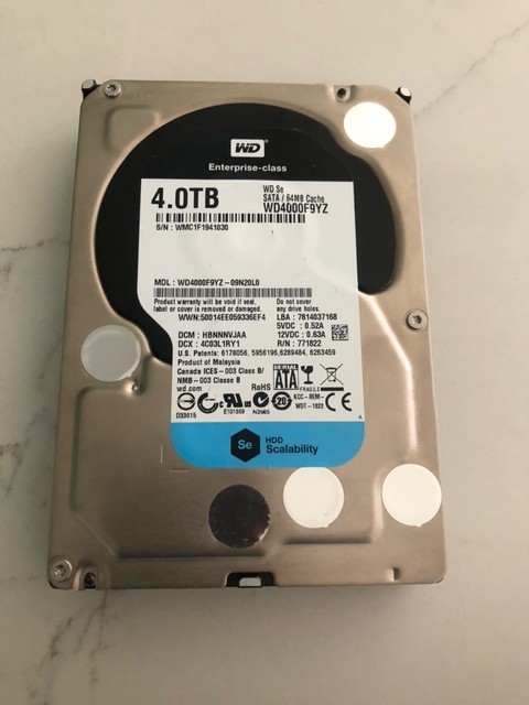 Western Digital SE 4TB, 7200 RPM, 3.5 inch Internal Hard Drive - WD4000F9YZ