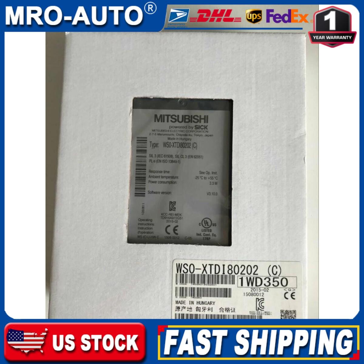 1 pc MITSUBISHI New WSO-XTDI80202 WS0-XTDI80202 Controller Fast Shipping
