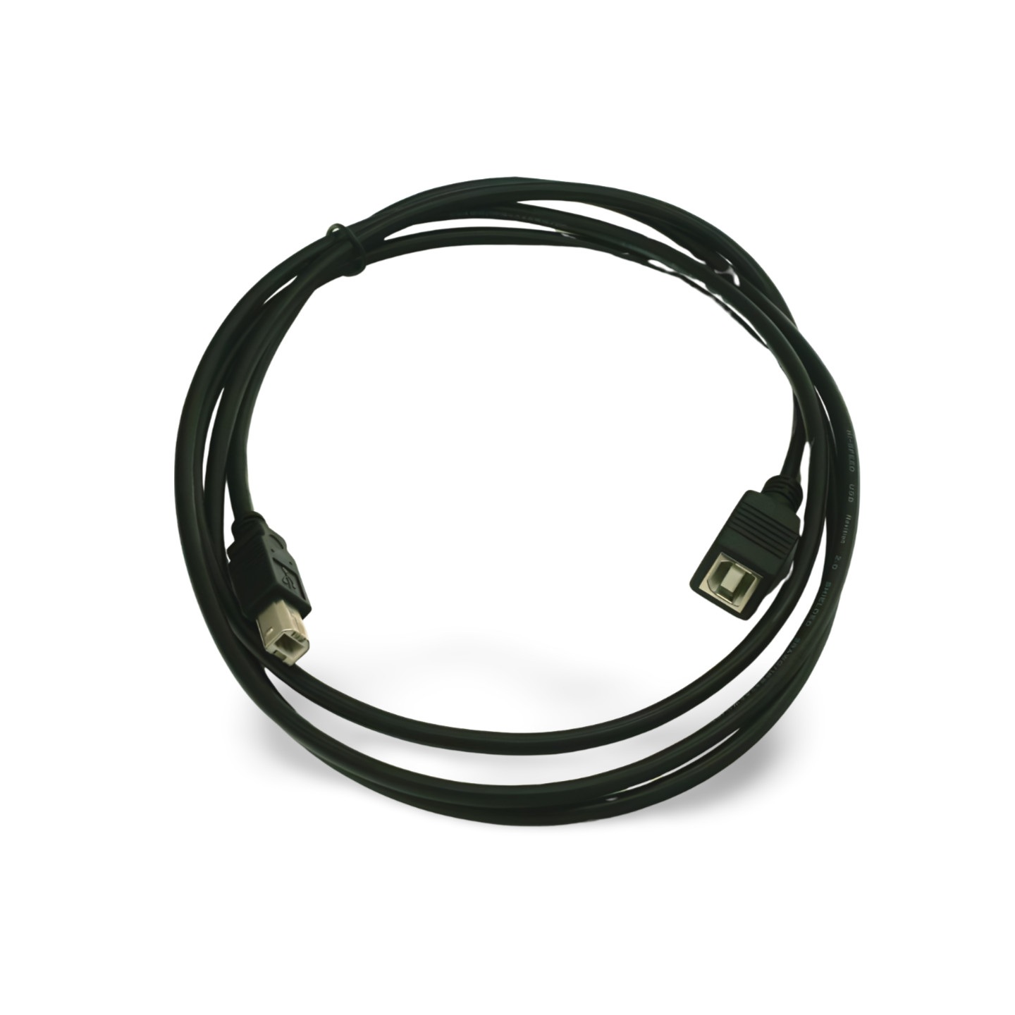 6ft USB Extension Cable Type B Male to Type B Female - Black