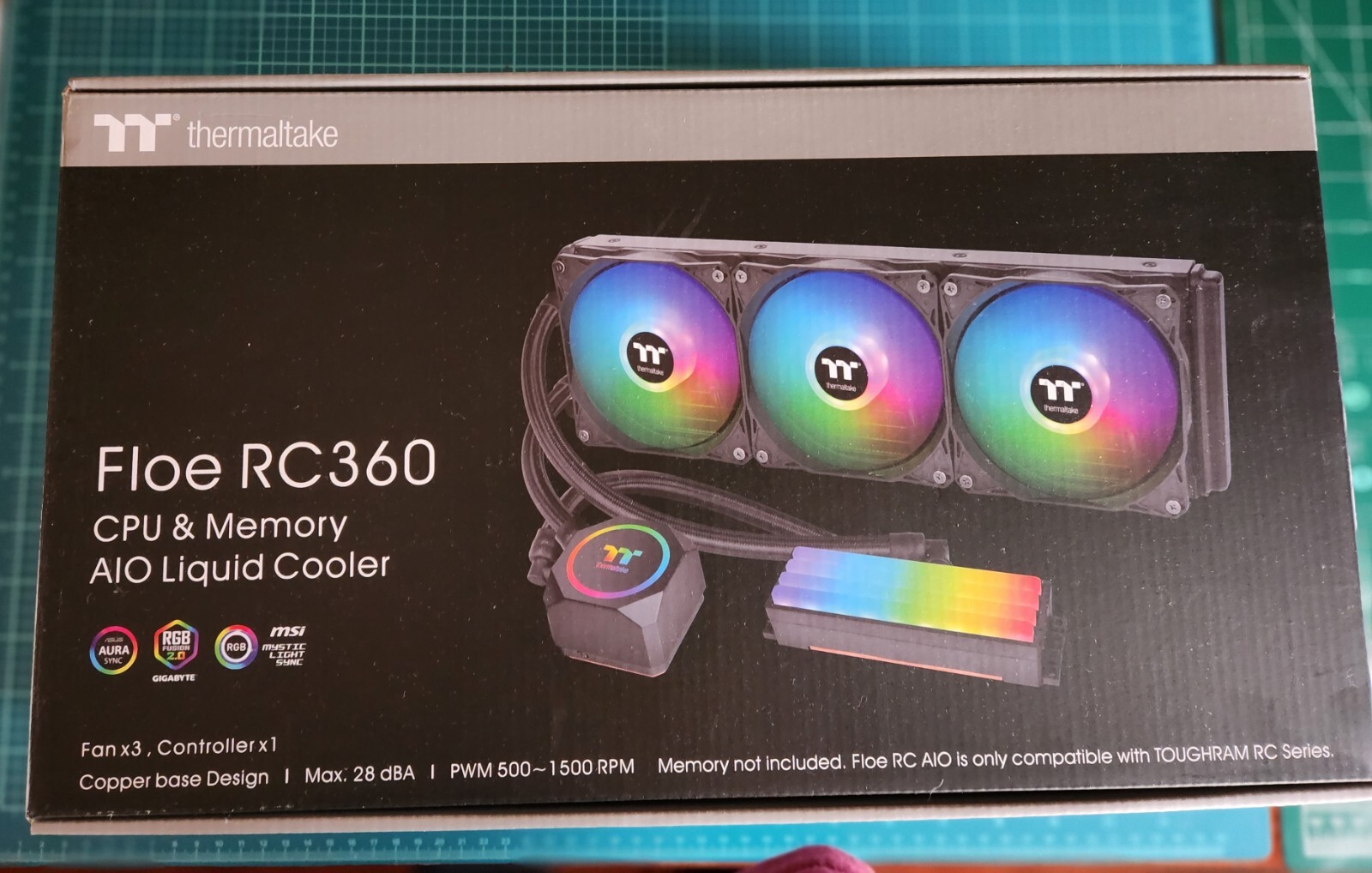 Thermaltake CL-W290-PL12SW-A Floe RC360 CPU & Memory AIO Liquid Cooler