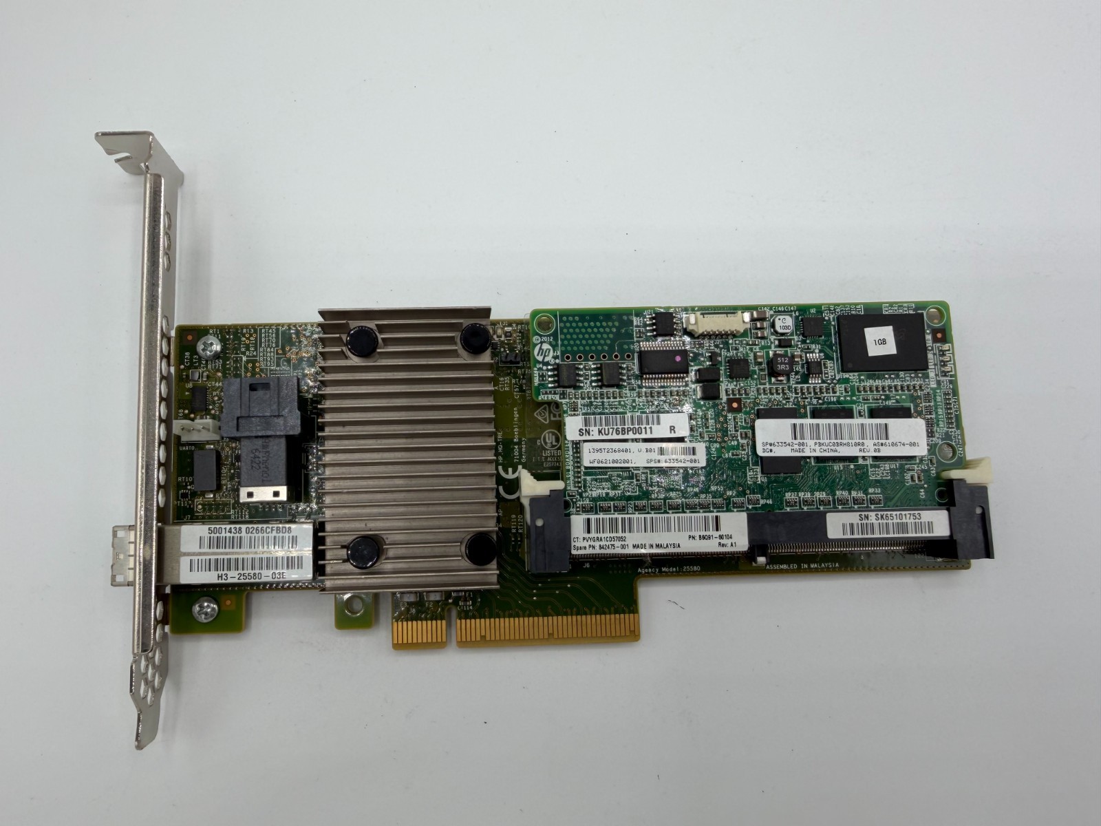 HP P1224 SAS RAID Controller 4e/4i 1GB FBWC 842475-001 B6Q91-60104 StoreOnce