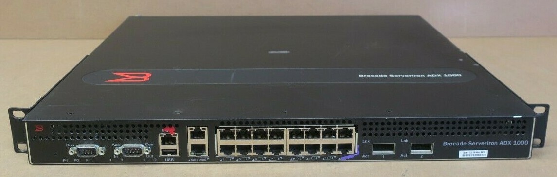 Brocade ServerIron ADX 1000 App Delivery Load Balancer SI-1216-4-SSL-PREM 2x PSU