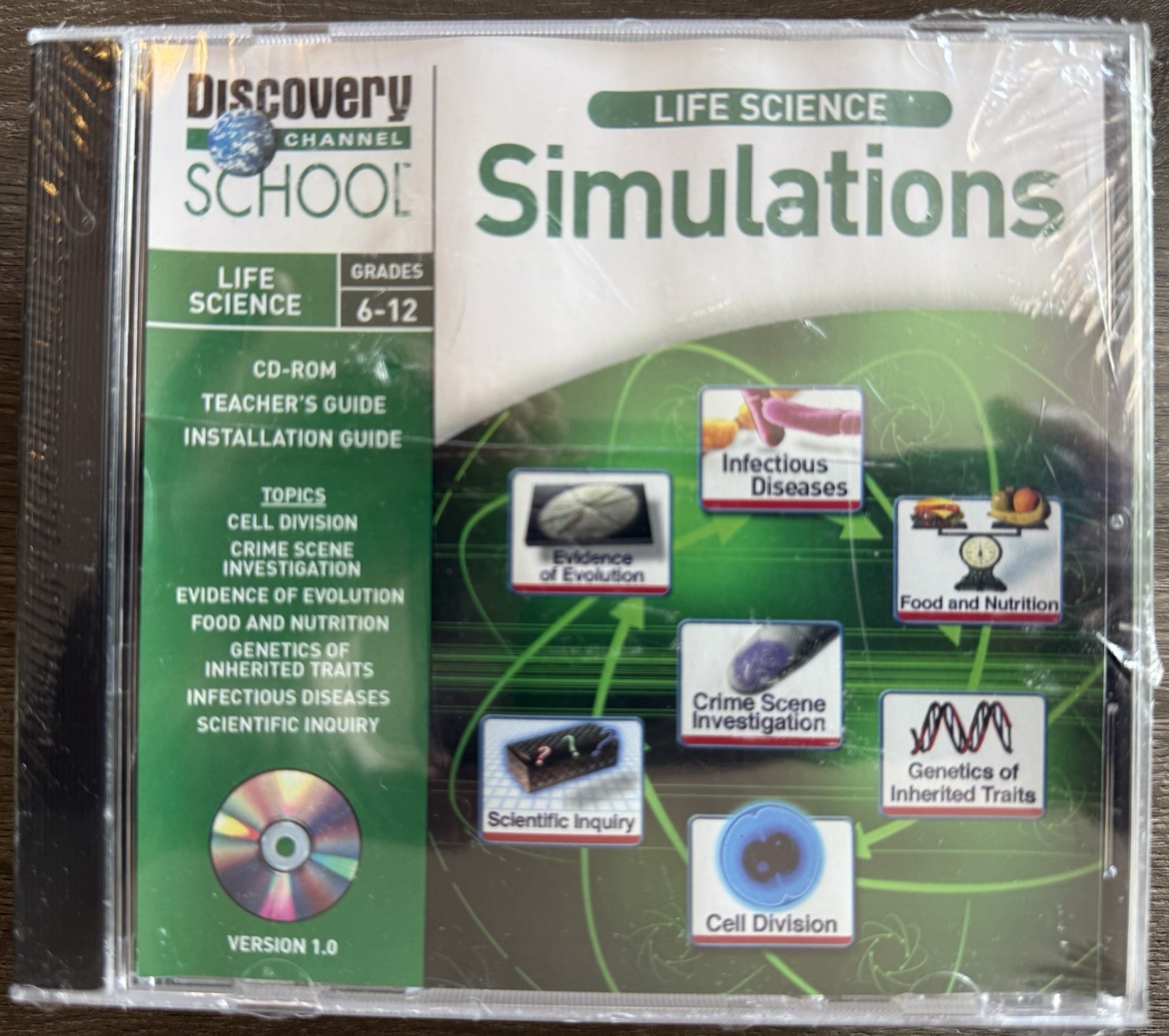 Discovery Channel Life Science Simulations 5-Copy Lab Pack Sealed 2004