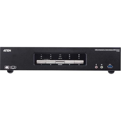 ATEN 4-Port USB3.0 4K DisplayPort Triple Display KVMP Switch (cs1964)