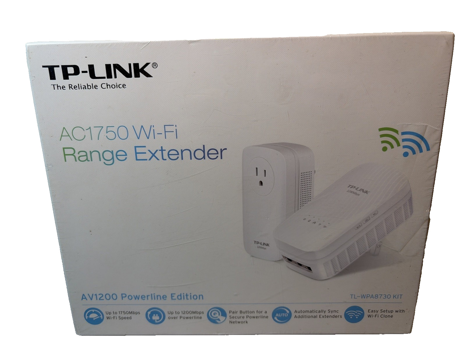 TP-Link AC1750 Wi-Fi Extender - TL WPA8730 Kit AV Powerline Edition - SEALED
