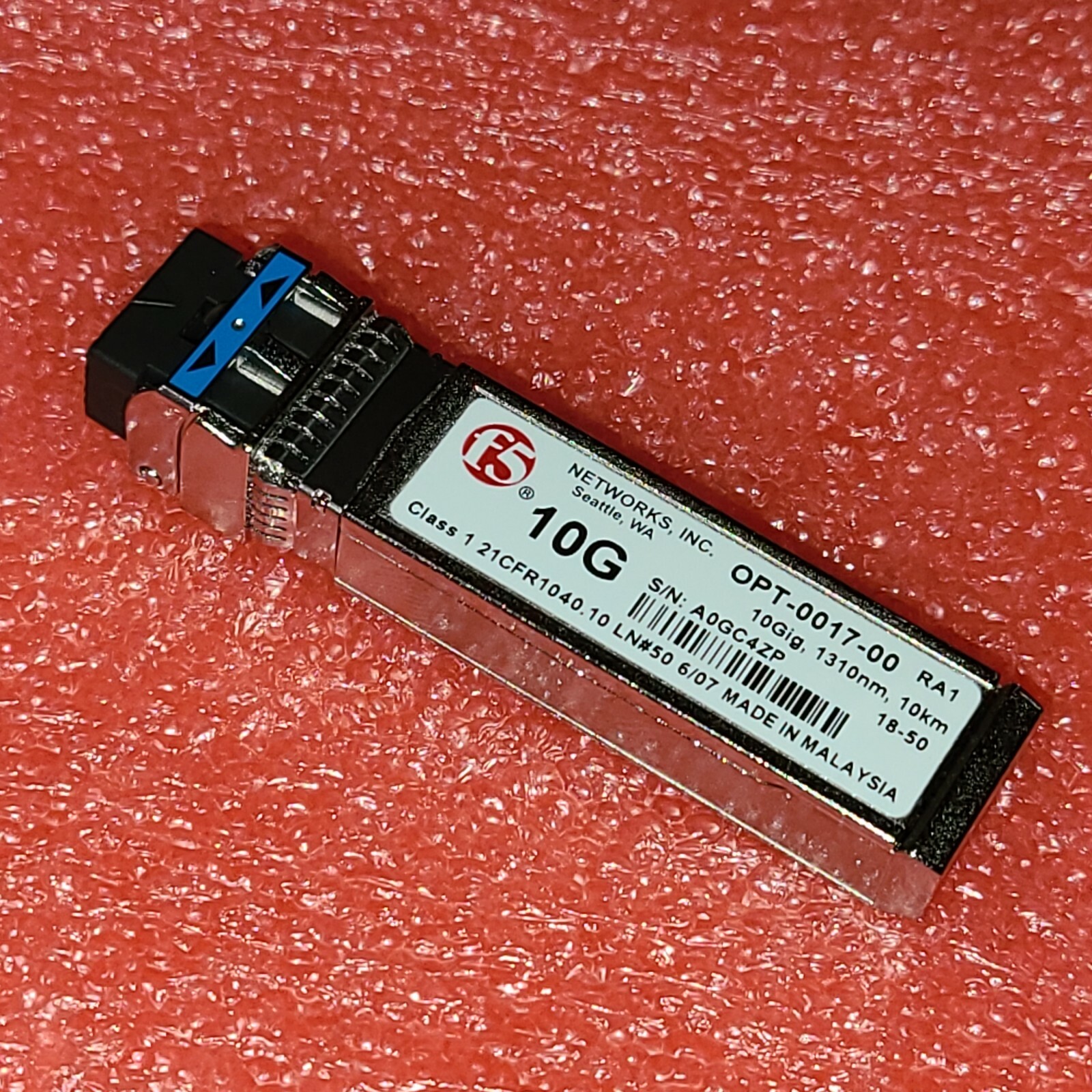 Genuine F5 Networks 10G F5-UPG-SFP+LR-R SFP+ 1310nm 10km OPT-0017-00 Transceiver