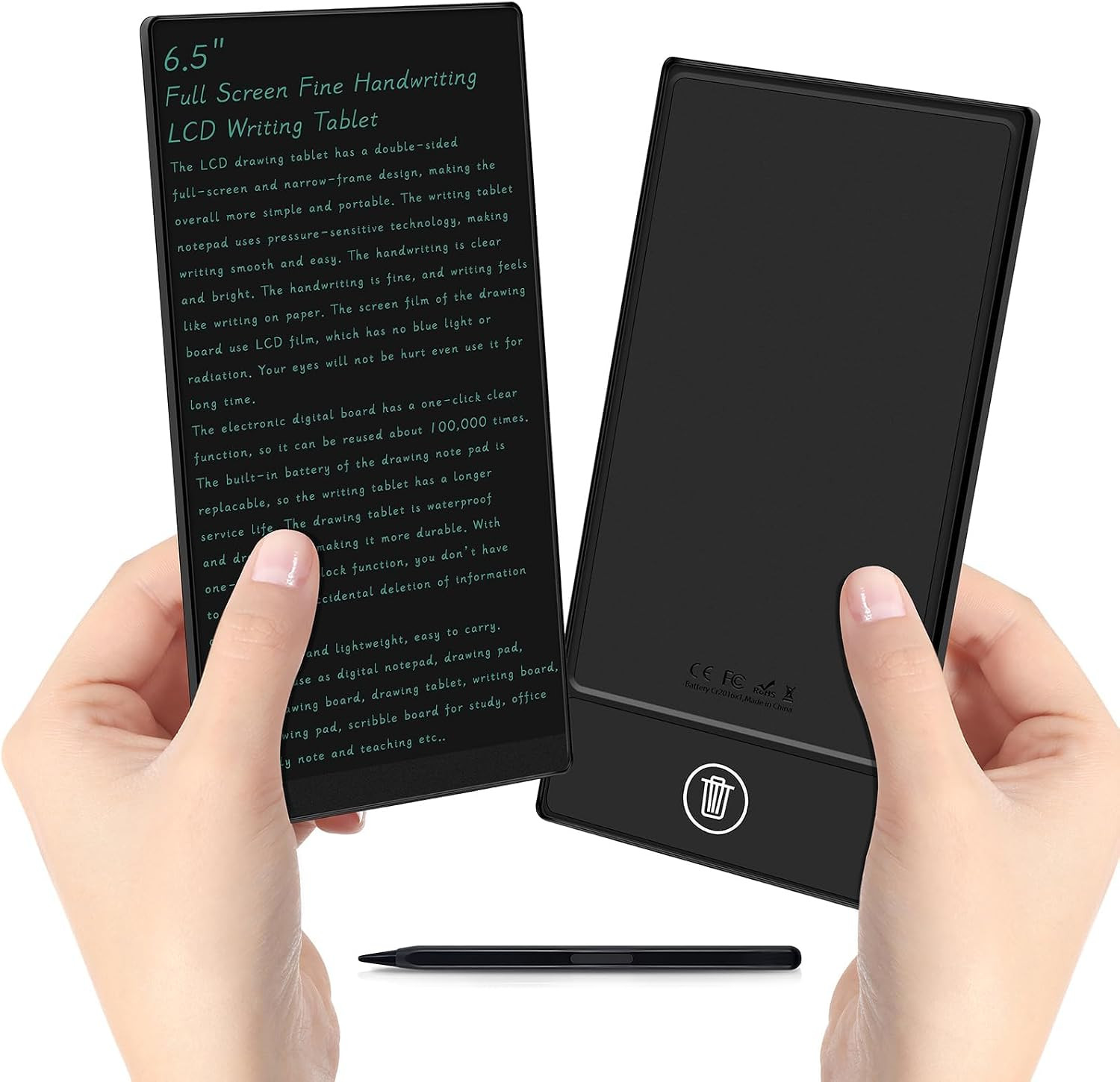 LCD Writing Tablet for Adult: Mini 6.5 Inch | Reusable Drawing Board Erasable