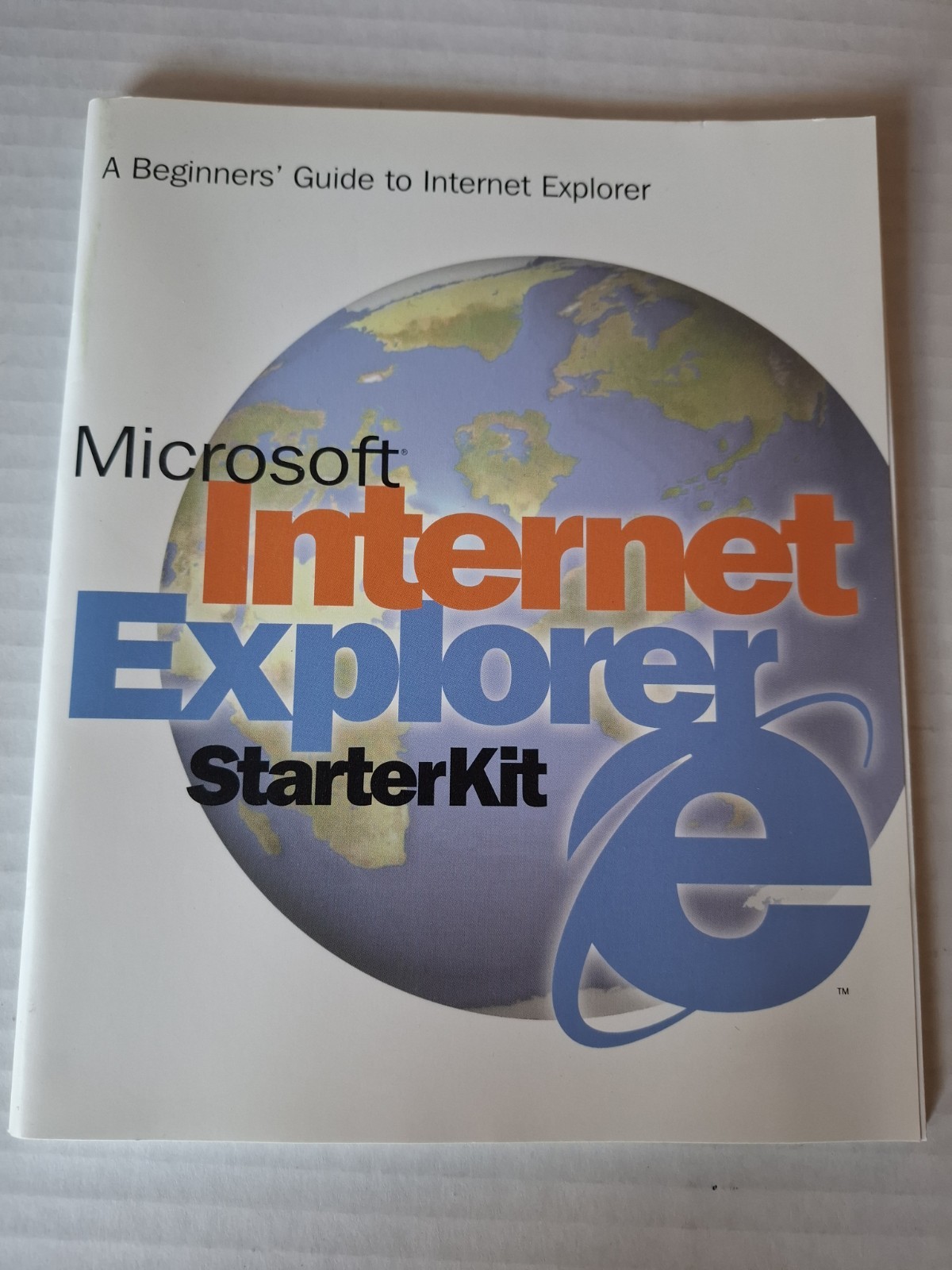 Vintage 1996 Microsoft Internet Explorer Starter Kit Booklet Manual Windows 95