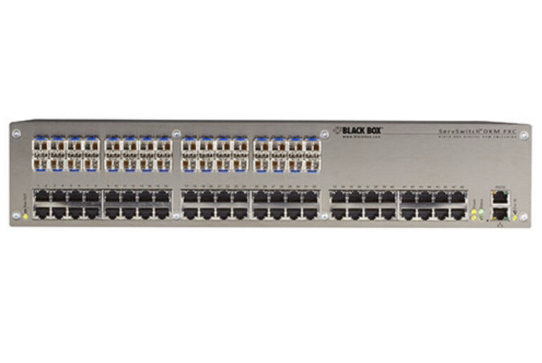 Black Box DKM FXC Compact Switch CATx 80-Port Network Redundant Power