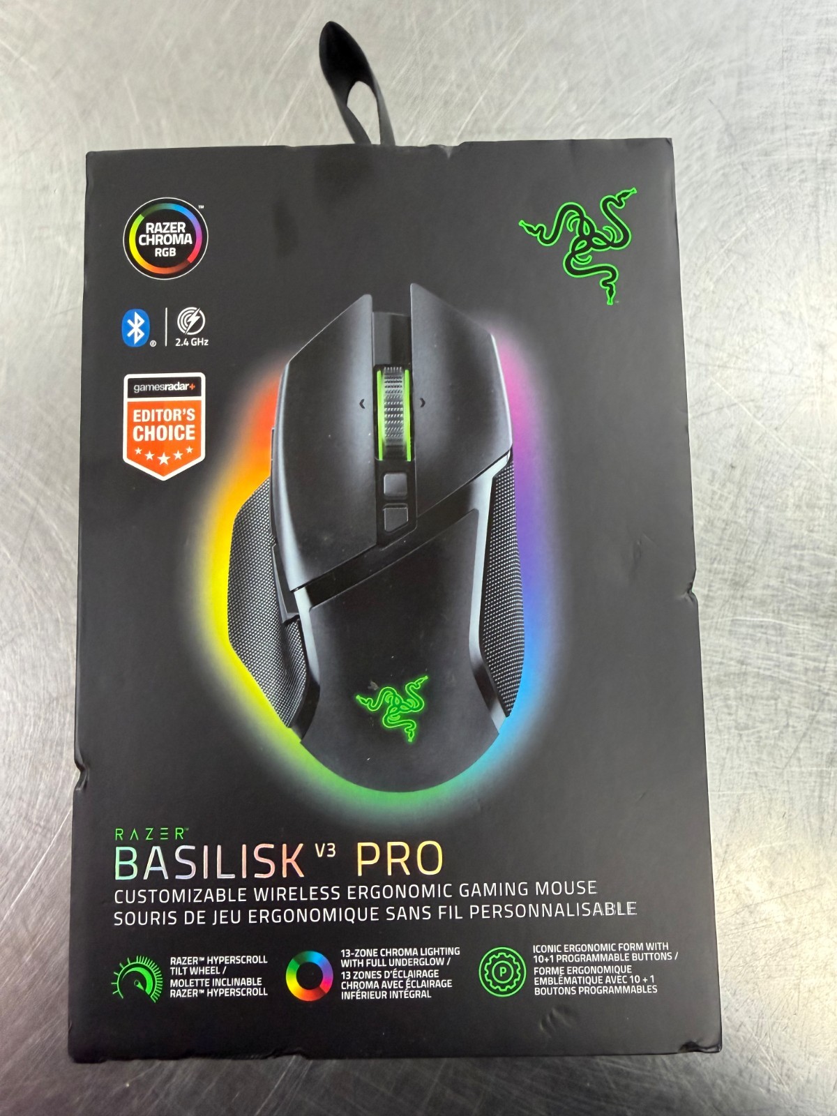 Razer Basilisk V3 Pro Customizable Wireless Ergonomic Gaming Mouse