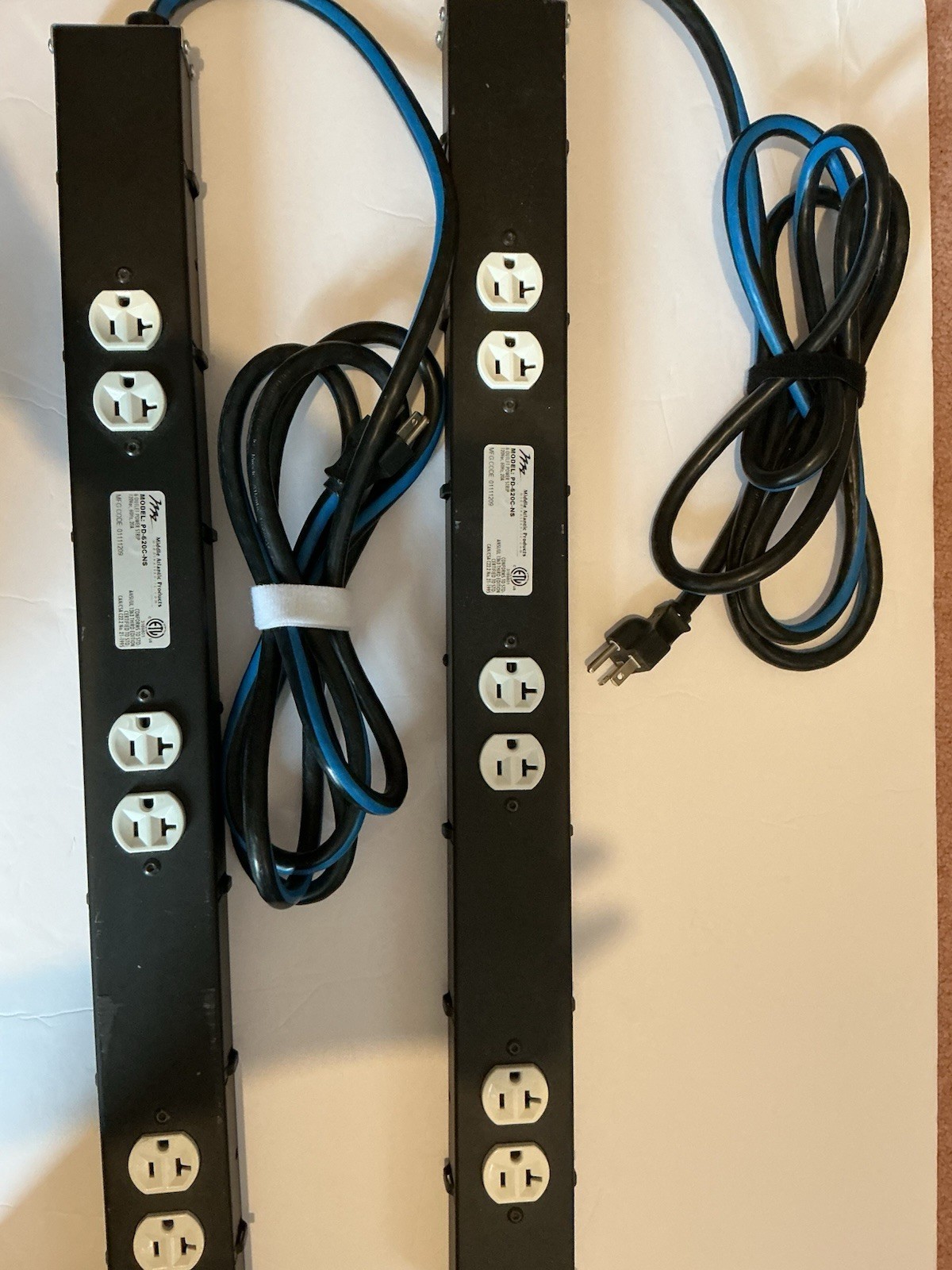 Professional 6 Outlet Power Strip IT AV Middle Atlantic Pd-620c-ns Lot Of 2