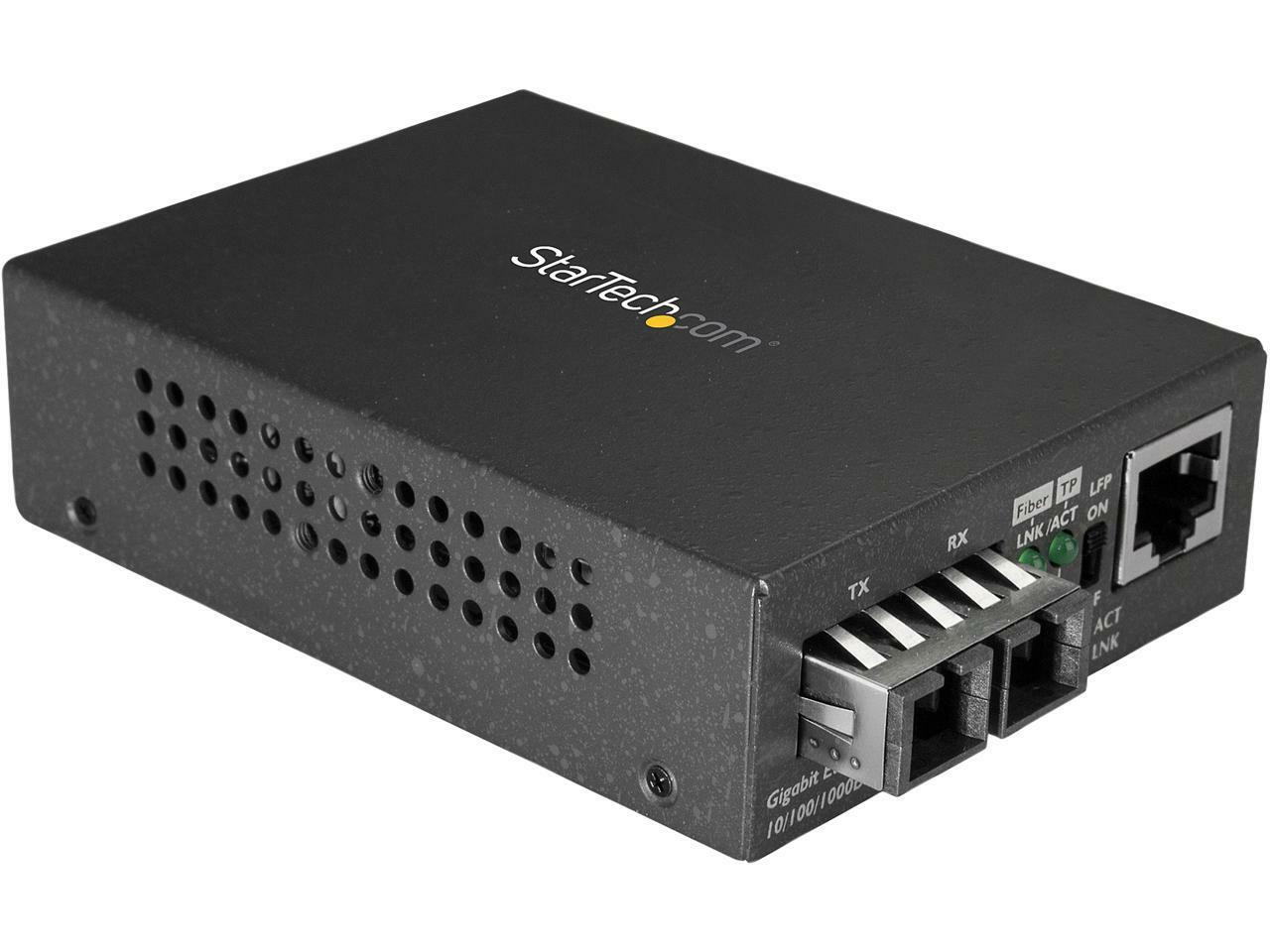 StarTech MCMGBSCMM055 Fiber Media Converter - 1000Base-SX - 550m - Multi Mode -