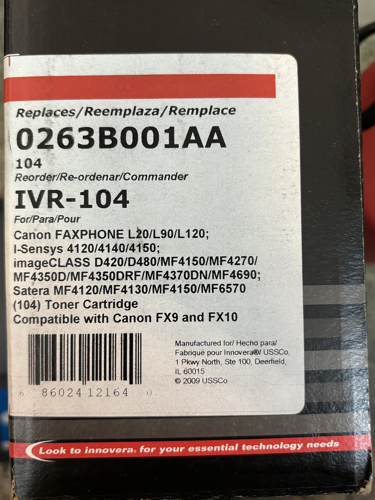 Innovera 0263B001AA IVR-104