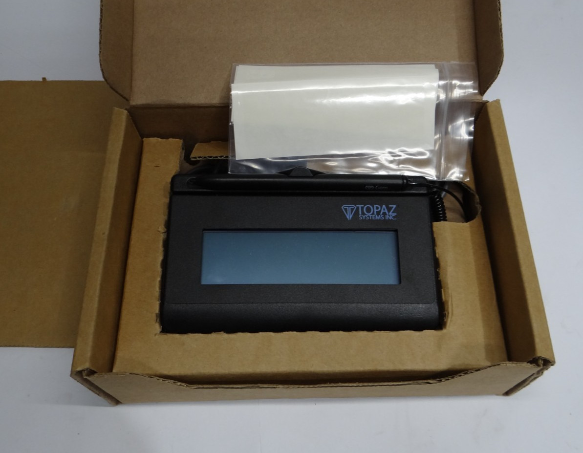 Topaz Systems LBK460-B-R Signature Capture Pad SigLite 1x5 Serial Backlit Serial