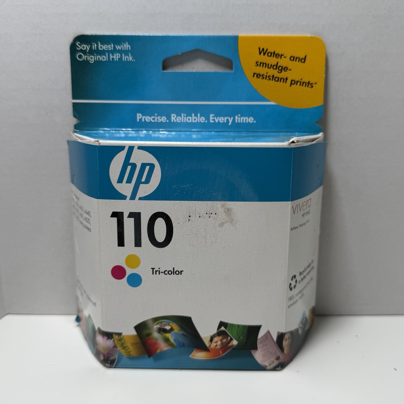 HP 110 Tri-Color Photo Ink Cartridge New Sealed Exp 09/2010 CB304AN