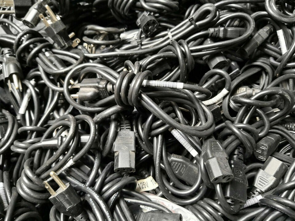 Lot of 50 3-Prong Power Cables 6FT PC, Printer Power Cord