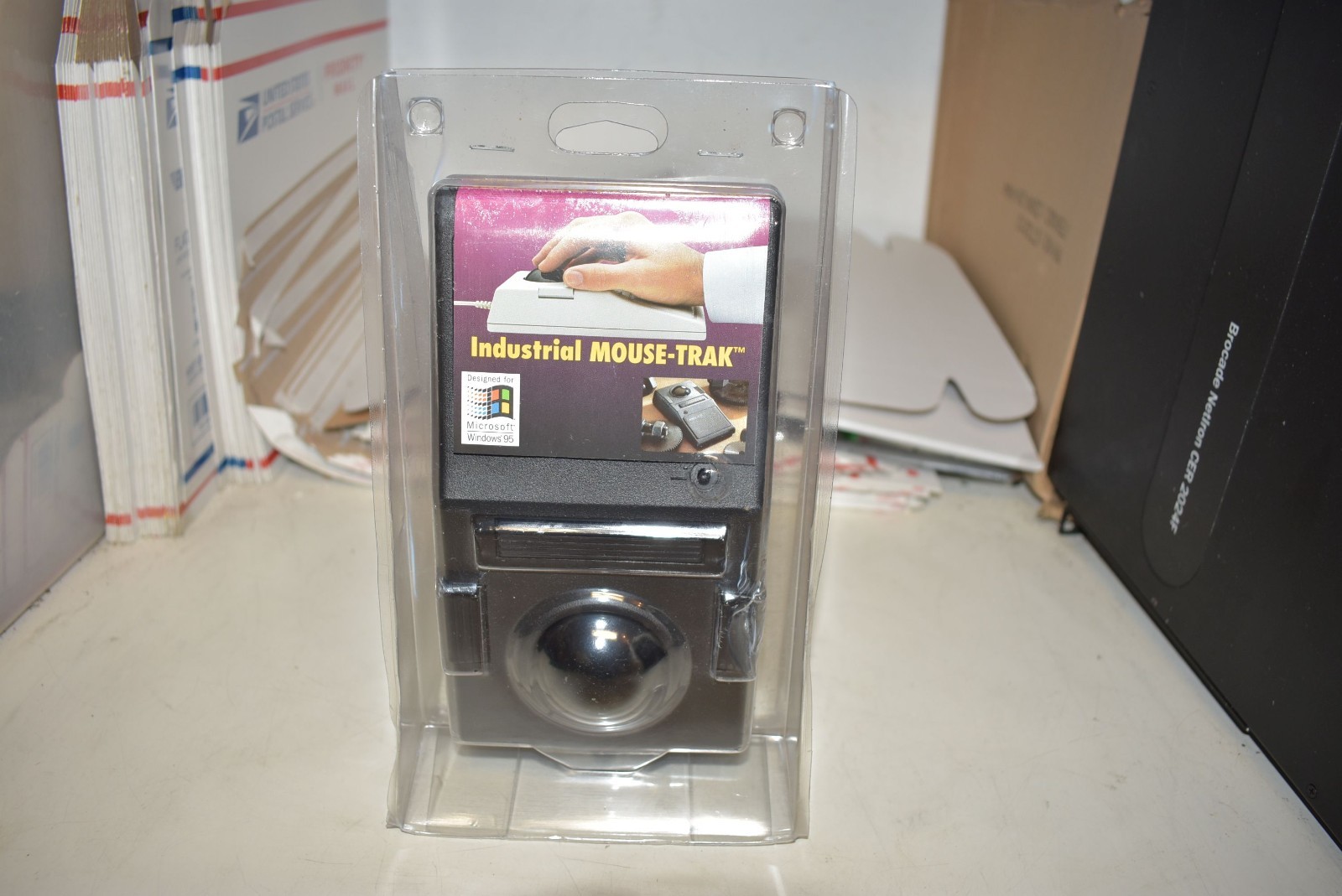 ITAC INDUSTRIAL MOUSE-TRAK B-MPIND PS/2 4 BUTTON TRACKBALL NEW