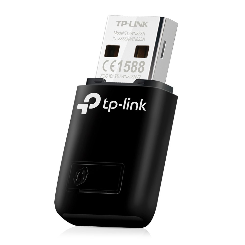 TP-Link 300Mbps Mini Wireless N USB WiFi Adapter, ideal for smooth HD video, voi