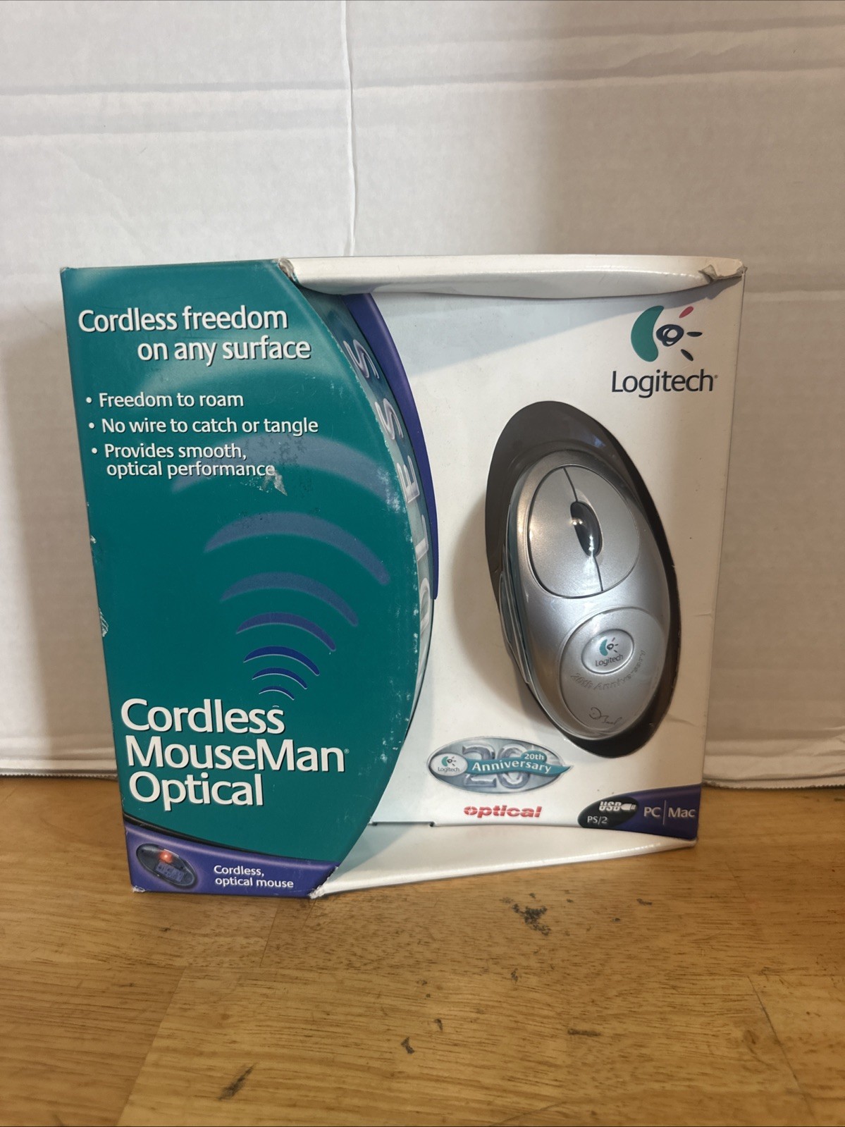 Logitech Cordless Mouseman Optical Mouse For PC/Mac PS/2 Brand New In Box