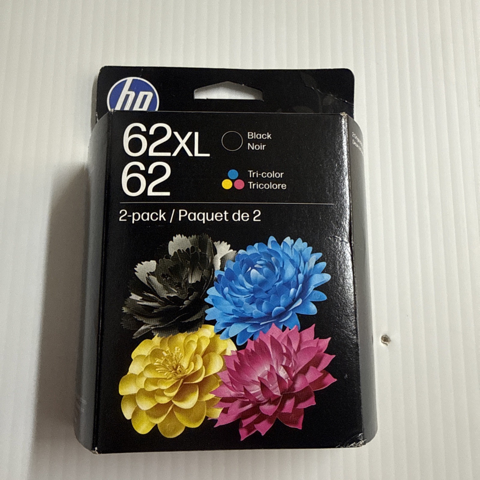 New Hp 62XL and 62 Tri Color Printer Ink Cartridges BRAND NEW EXP MAR 2027