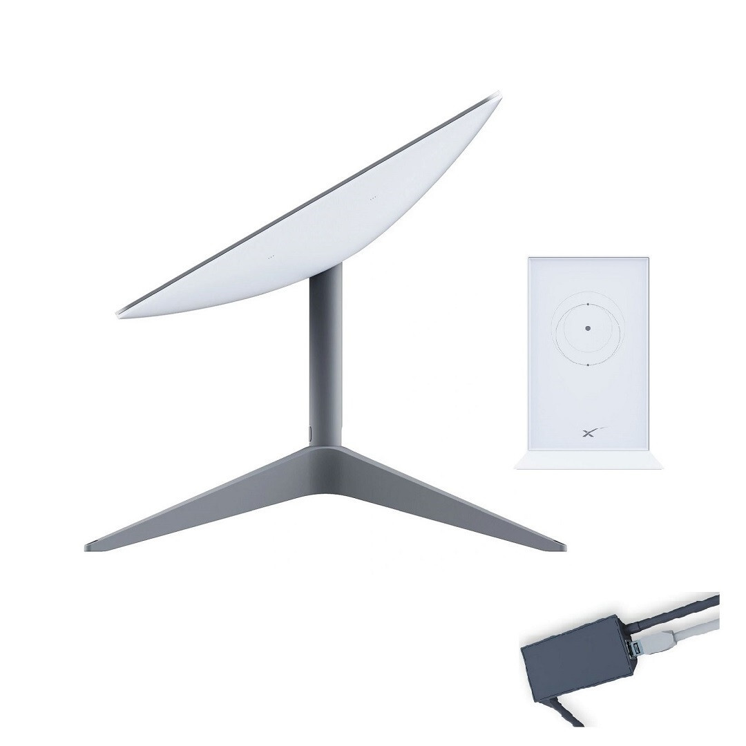 SpaceX Starlink V3 Kit with Motor + Ethernet Adapter, Satellite Internet Kit New