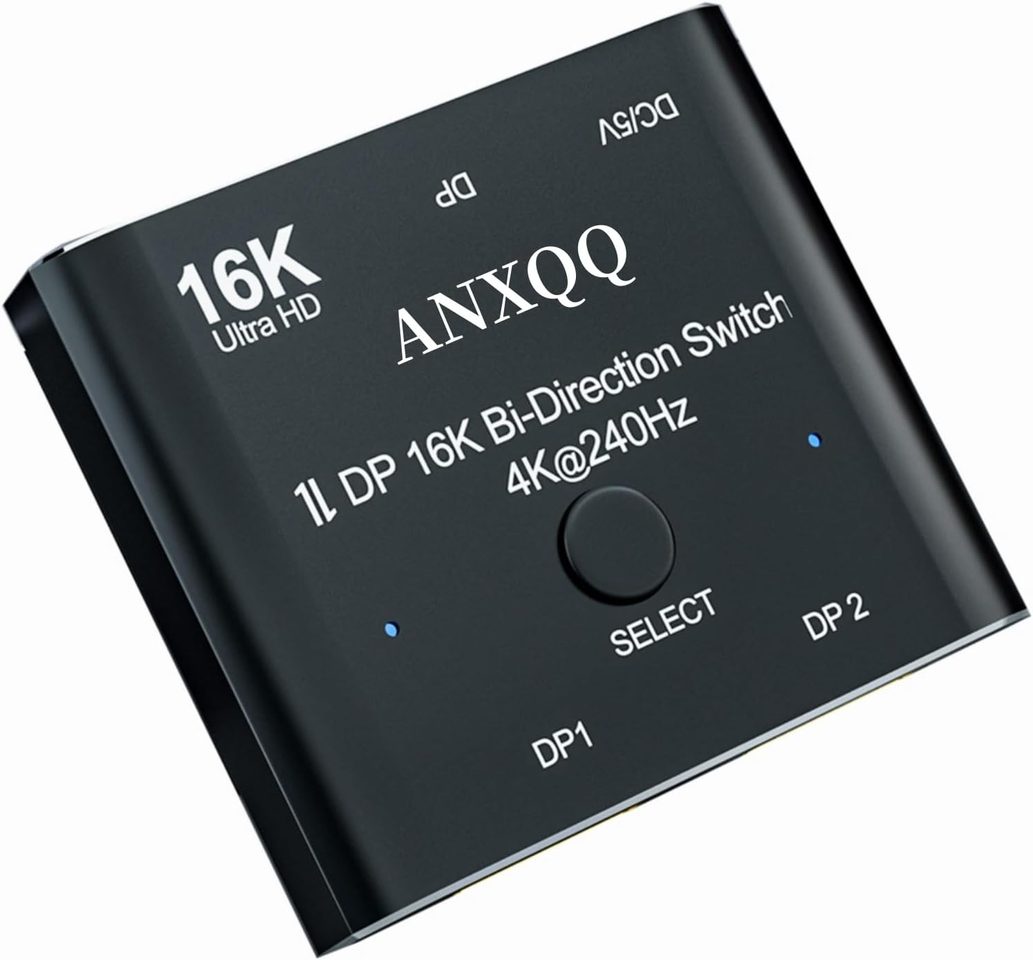 Displayport Switch, 16K Displayport Splitter 2 in 1 Out Displayport Splitter Bi