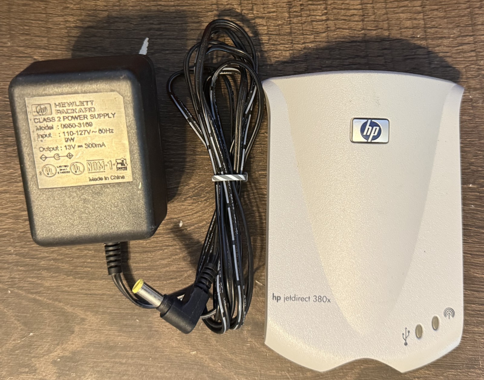 HP Jetdirect 380x J6061A 802.11b WLAN USB Print Server w/Original HP AC adapter