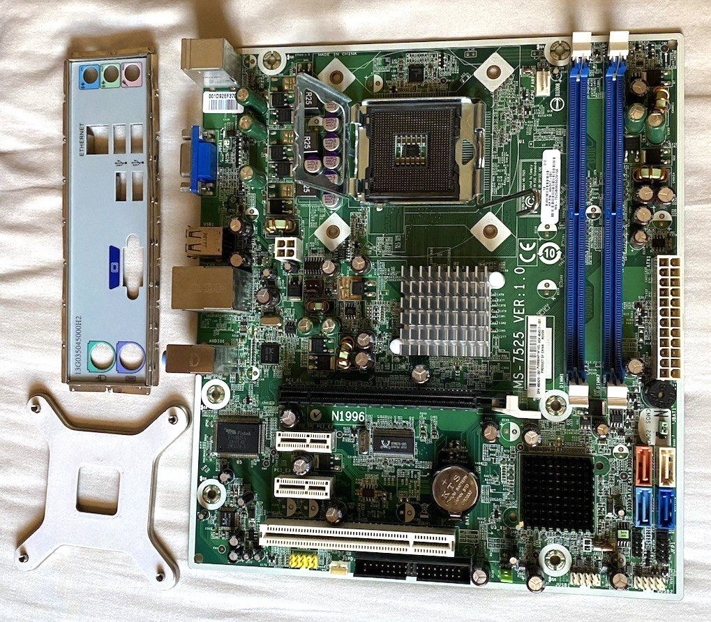 HP MS-7525 Desktop Motherboard N1996 Intel CPU With 2GB RAM