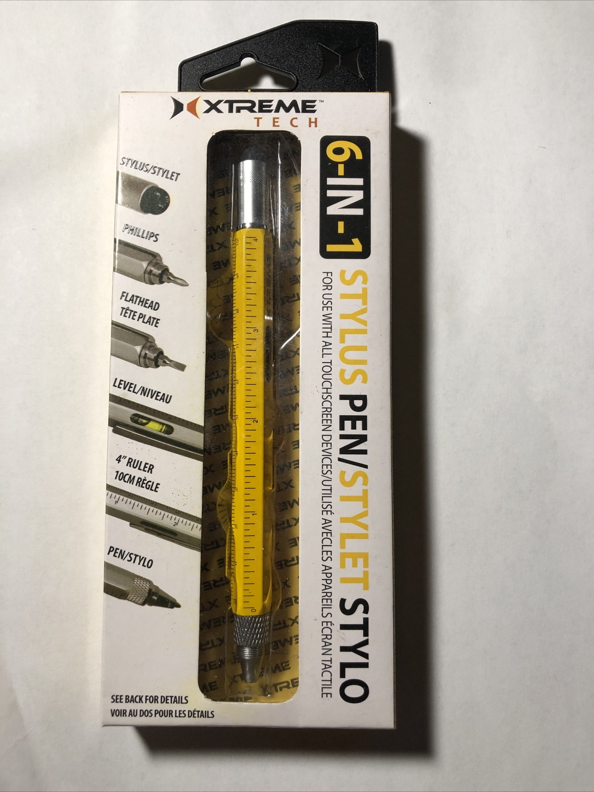 Xtreme tech 6-in-1 Stylus Pen Flathead Phillips ruler level stylus pen.