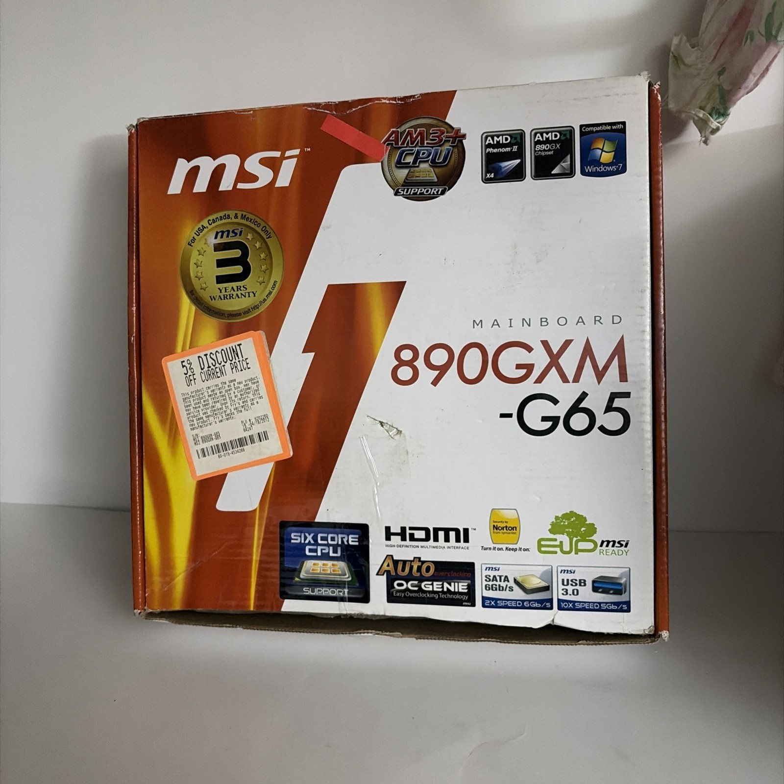 MSI 890GXM-G65   MAIN BOARD