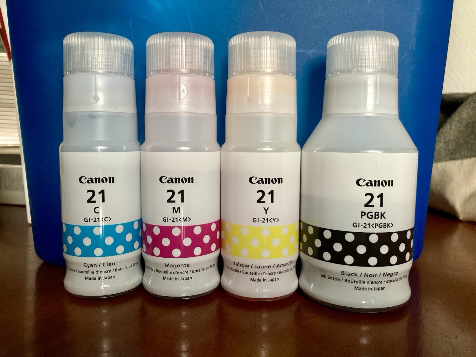 Canon MegaTank GI-21 Genuine Ink Bottles Multicolor Refills