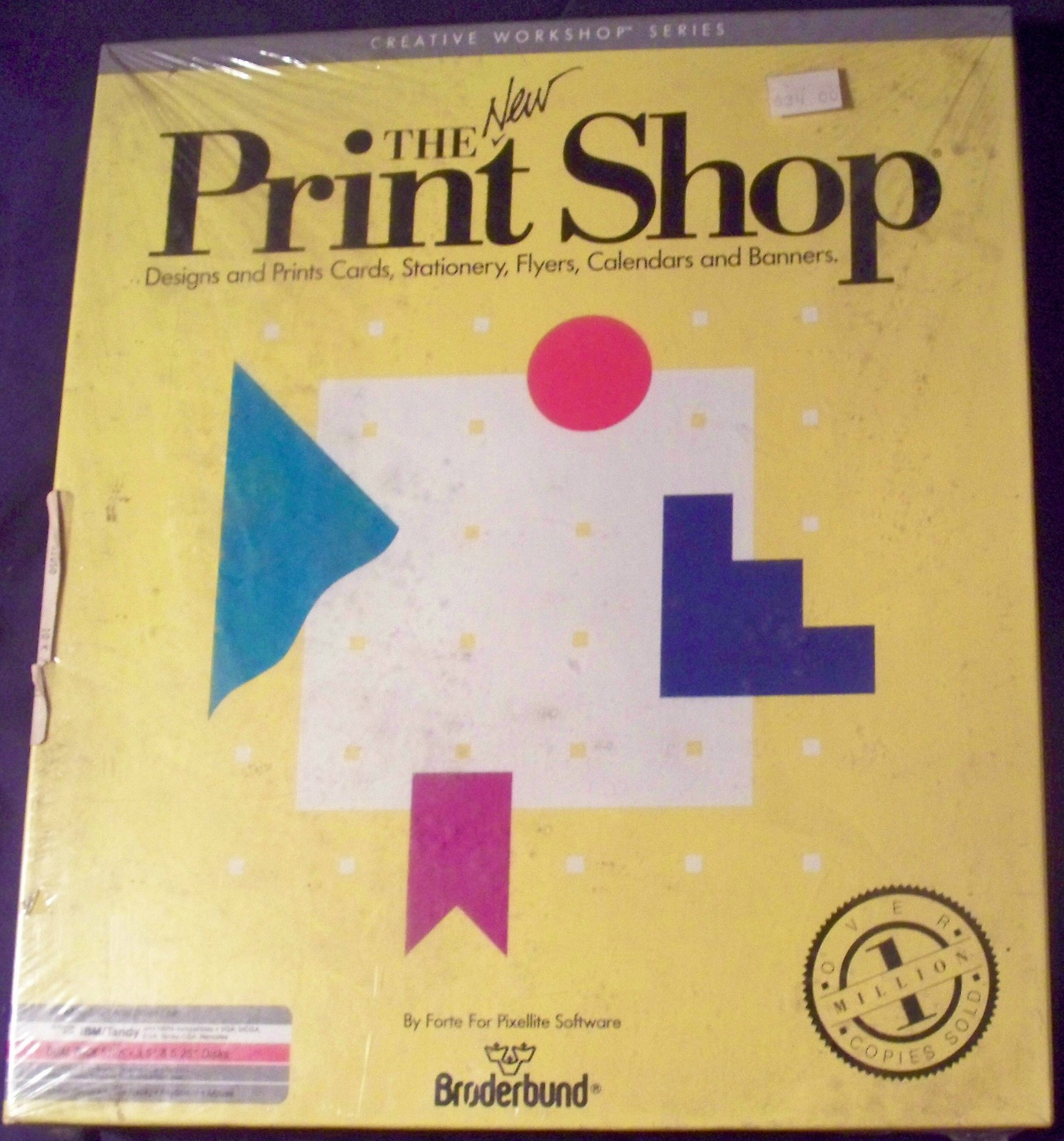 IBM / Tandy vtg The New Print Shop ~ possibly Unused - by Broderbund 1989