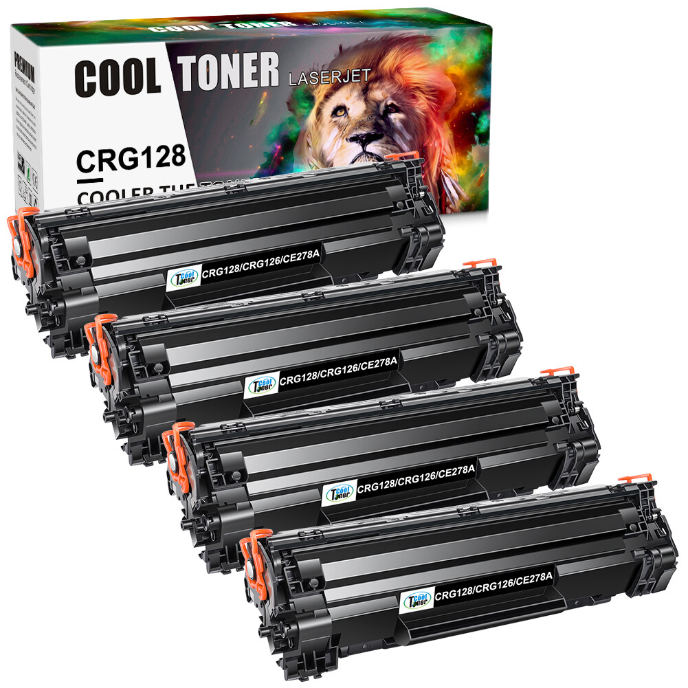 4 Pack For CRG128 Black Toner Cartridge For Canon 128 ImageClass D530 MF4890dw