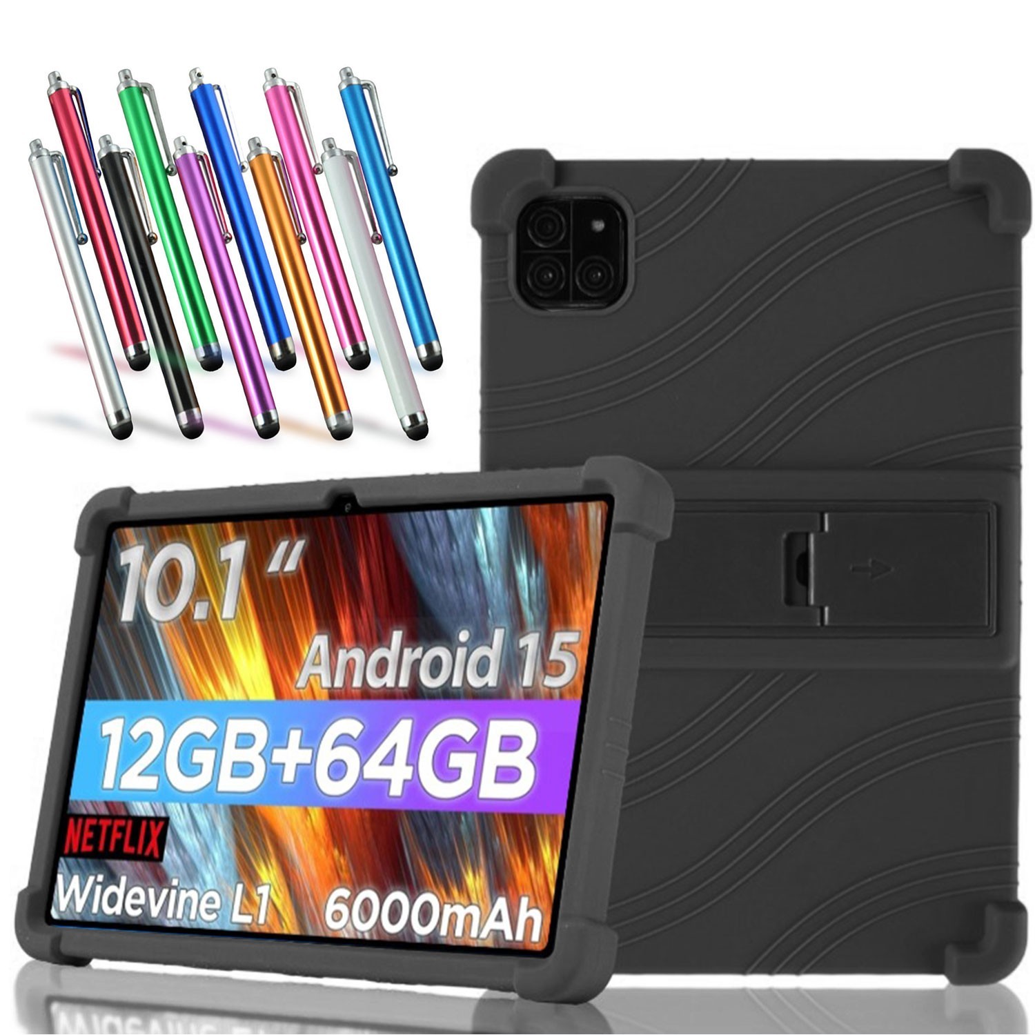 Case For Callsky Tab Cpad 10/Tab Ctad 10 Tablet 10.1'' Soft Silicone Stand Cover